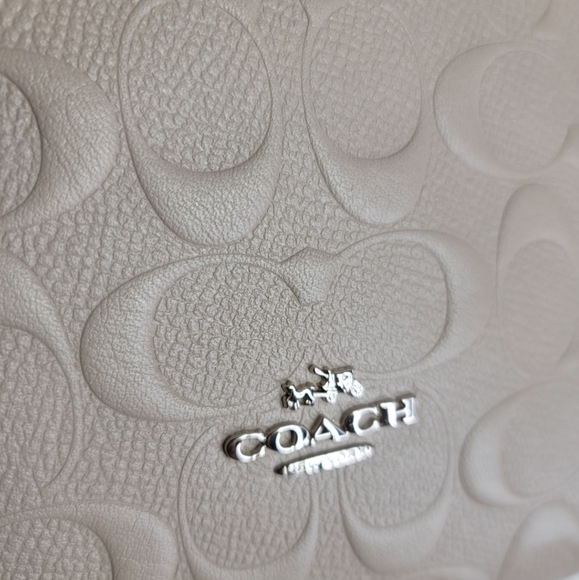 COACH SET SIGNATURE LEATHER Shoulder Purse Bag + - Picture 4 of 13